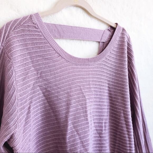 New York & Company Violet Semi Open Back Sweater - Picture 5 of 8